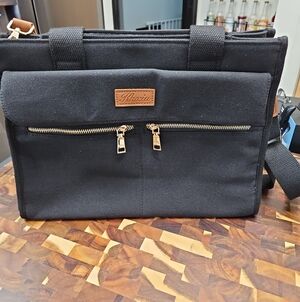 Large Canvas Tote Bag Purse for Women with Zipper and Compartments
